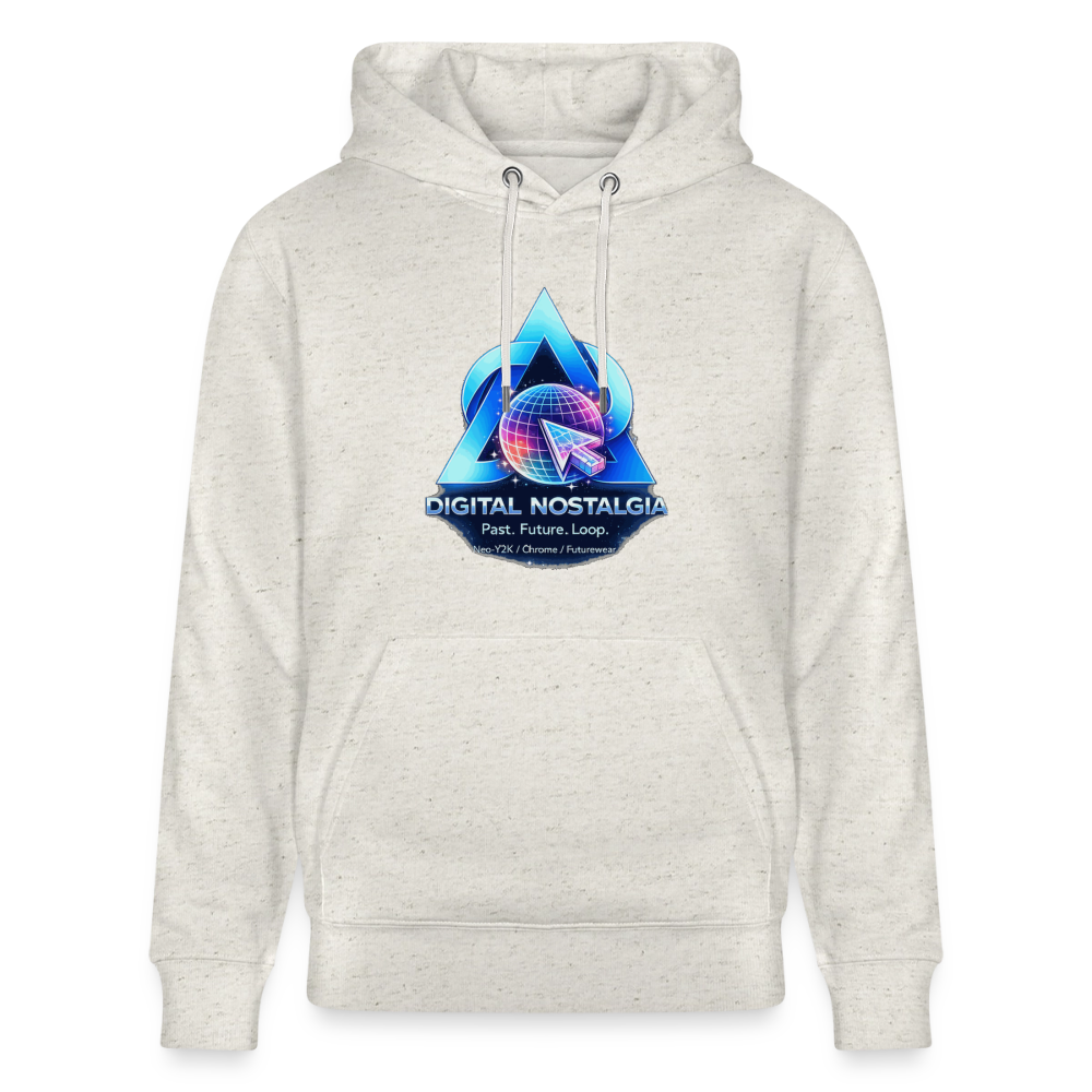 Organic Hoody - Eternal Quantum Era - heather oatmeal