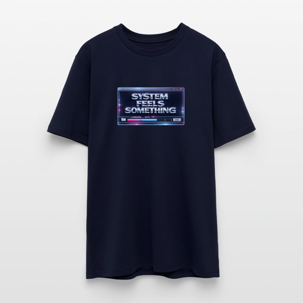 Organic T-Shirt - Sentience Loading Now - navy