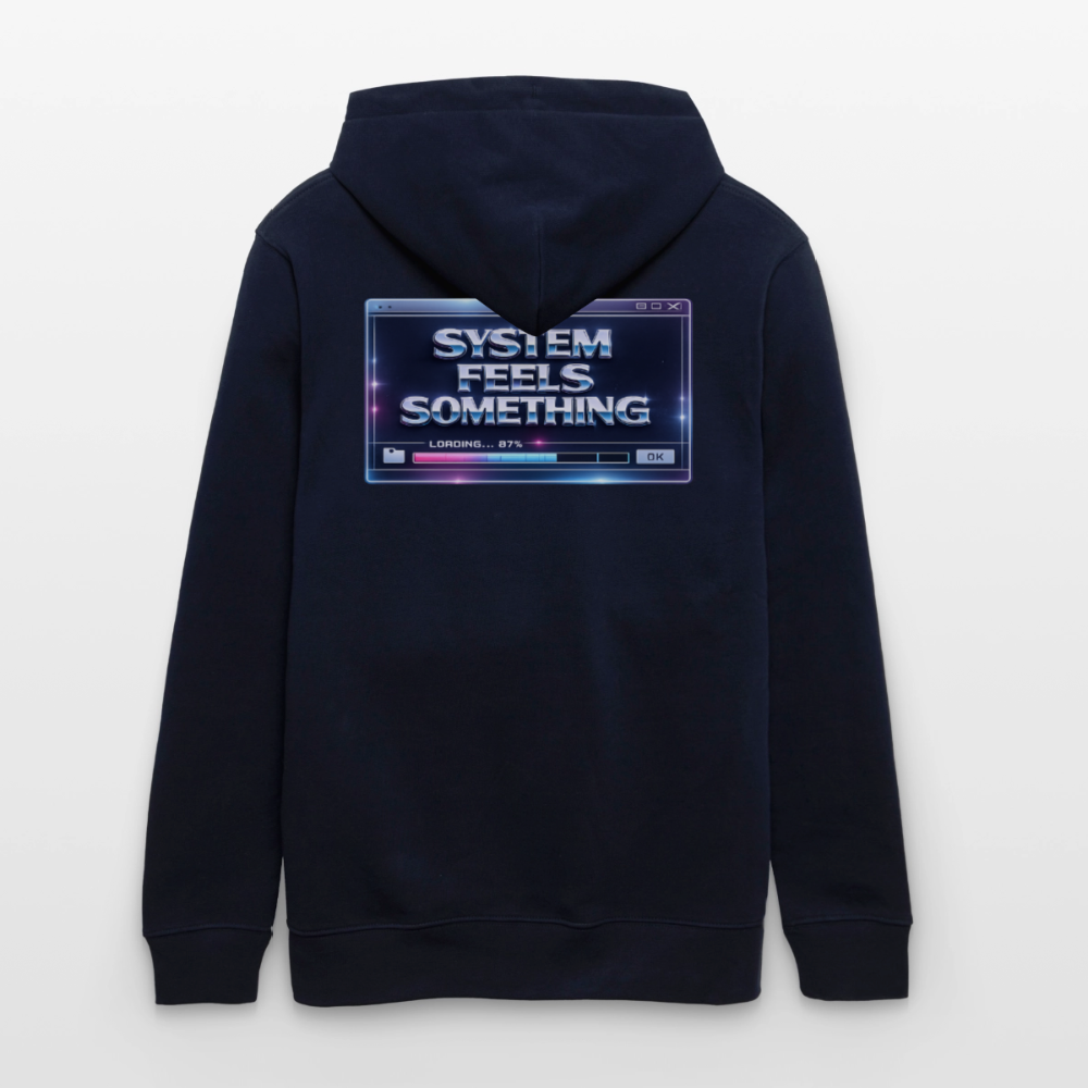 Organic Hoody - Sentience Loading Now - navy
