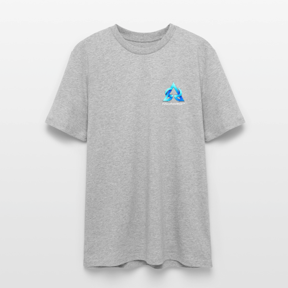 Organic T-Shirt - Neon Geometrics - heather grey