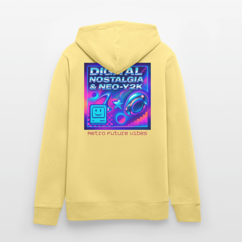 Organic Hoody - Digital Nostalgia - viva yellow 