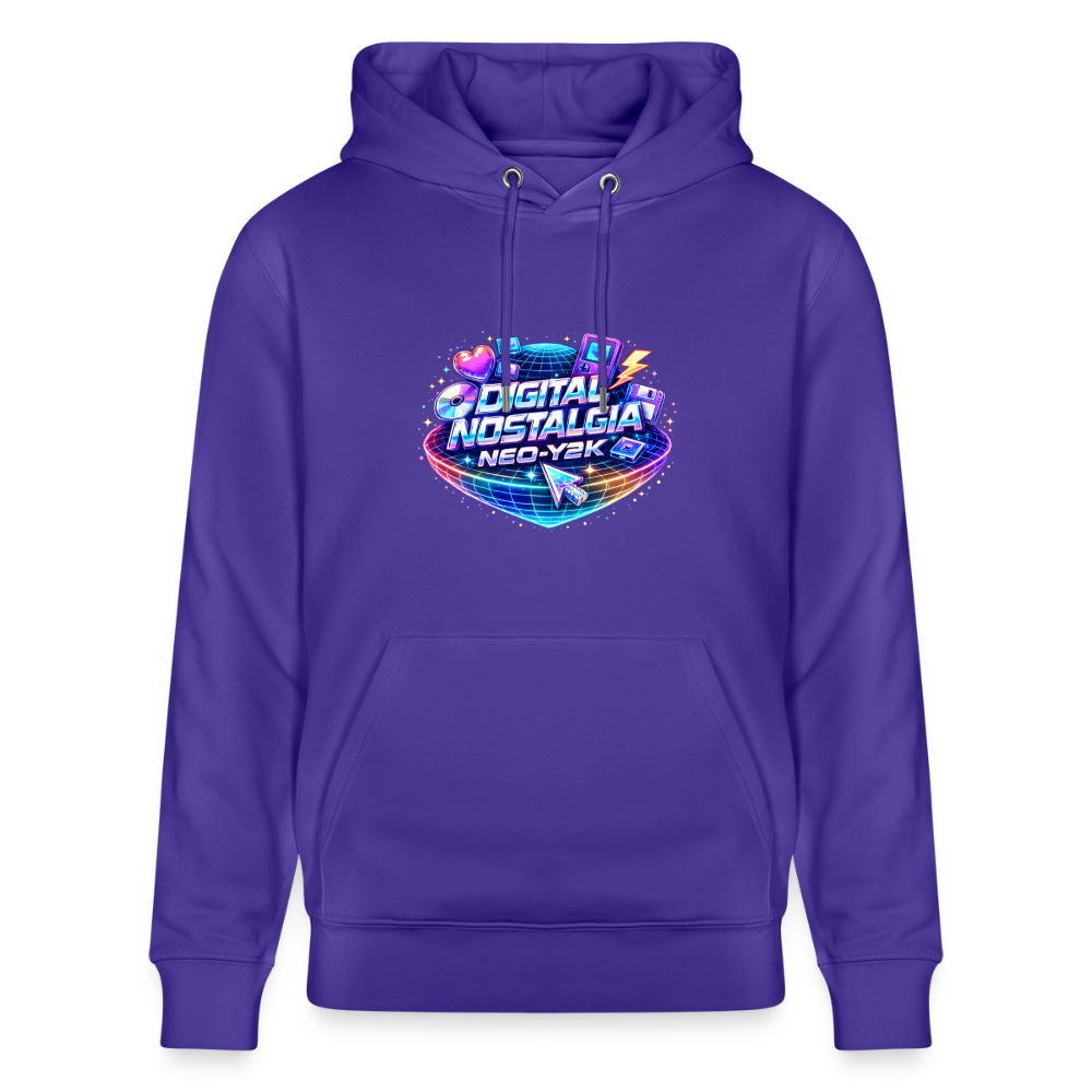 Organic Hoody - Neo Y2K Revival - purple love 
