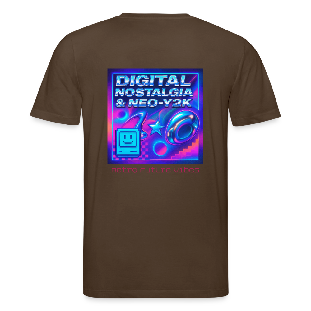 Organic T-Shirt - Digital Nostalgia - mocha