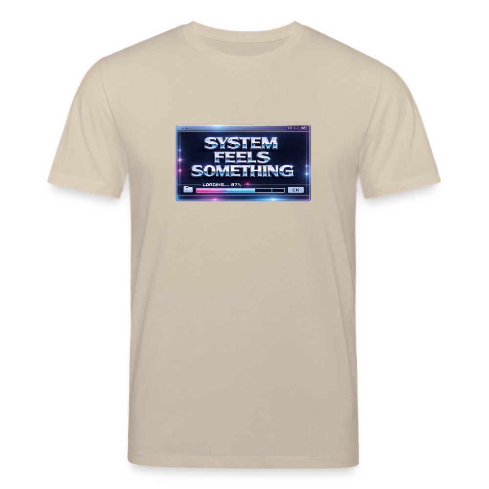 Organic T-Shirt - Sentience Loading Now - beige