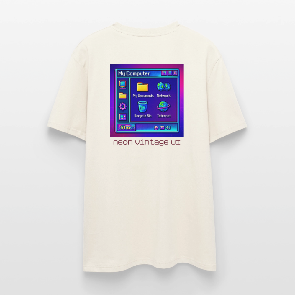 Organic T-Shirt - Retro Desktop - natural white