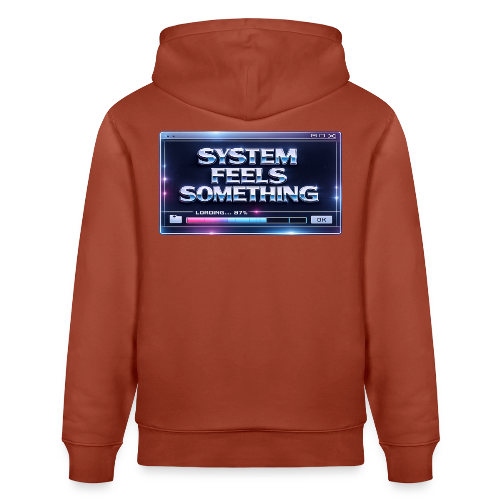 Organic Hoody - Sentience Loading Now - heritage brown