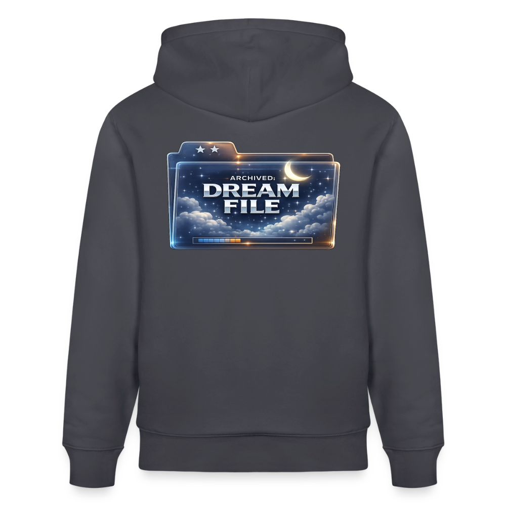 Organic Hoody - Archived Dream File - indigo blue