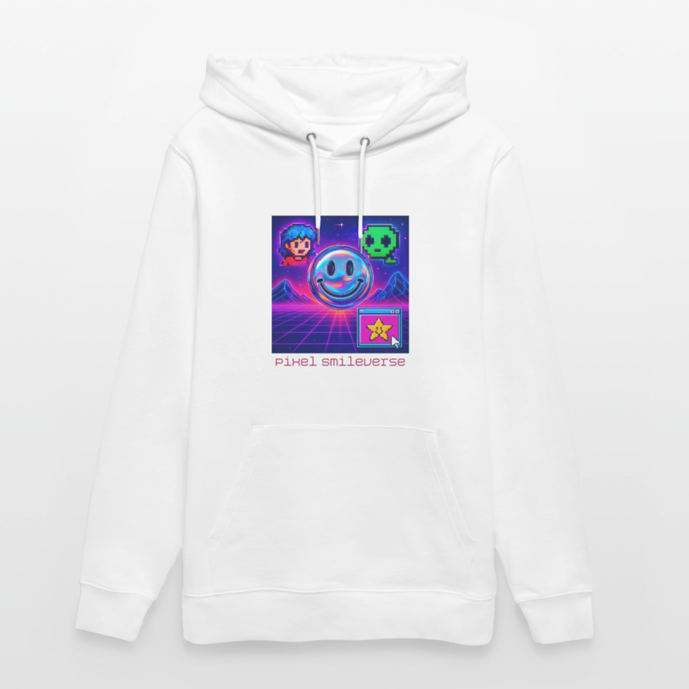 Organic Hoody - Retro Arcade Dream - white