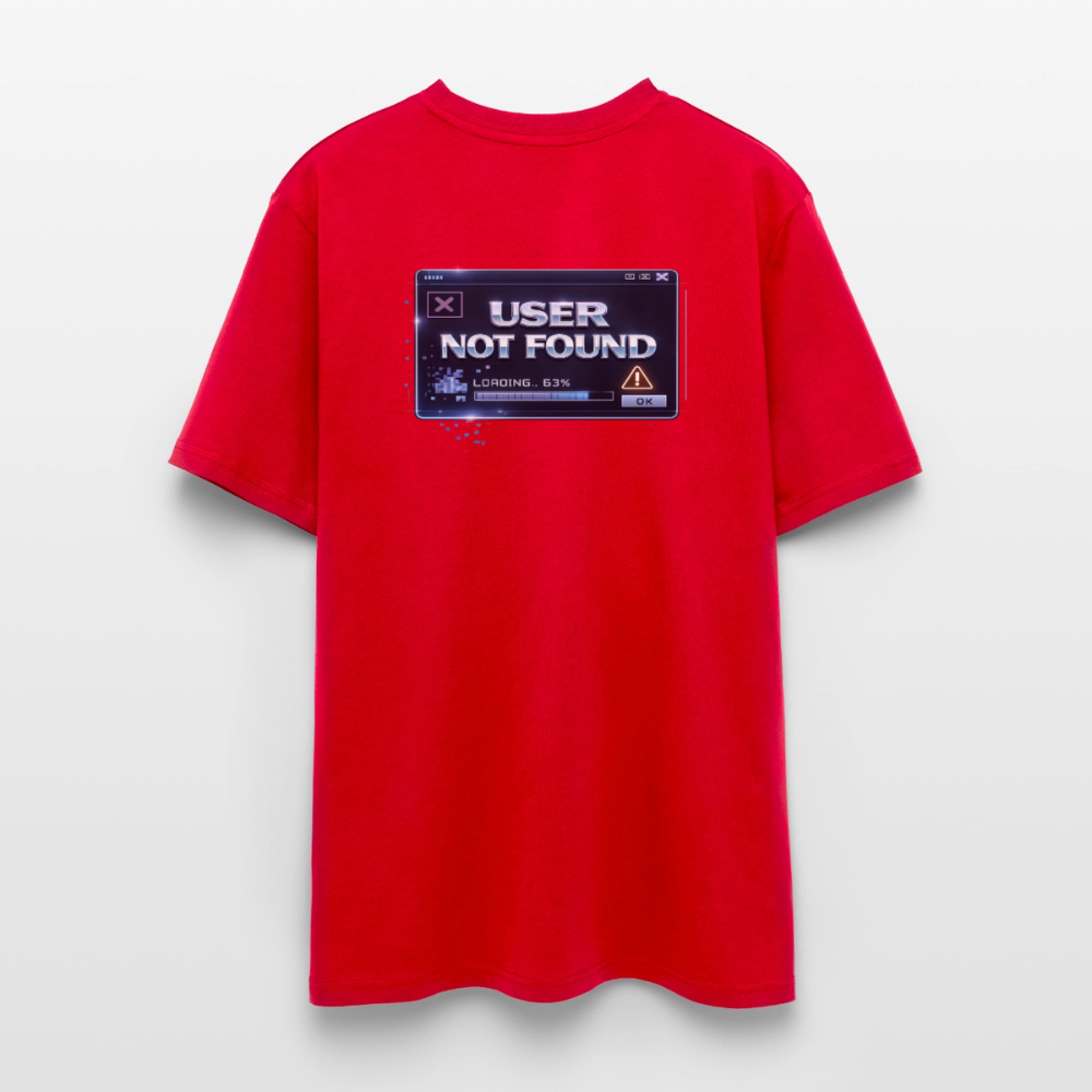 Organic T-Shirt - User Not Found - red