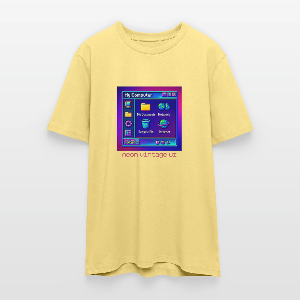 Organic T-Shirt - Retro Desktop - viva yellow 