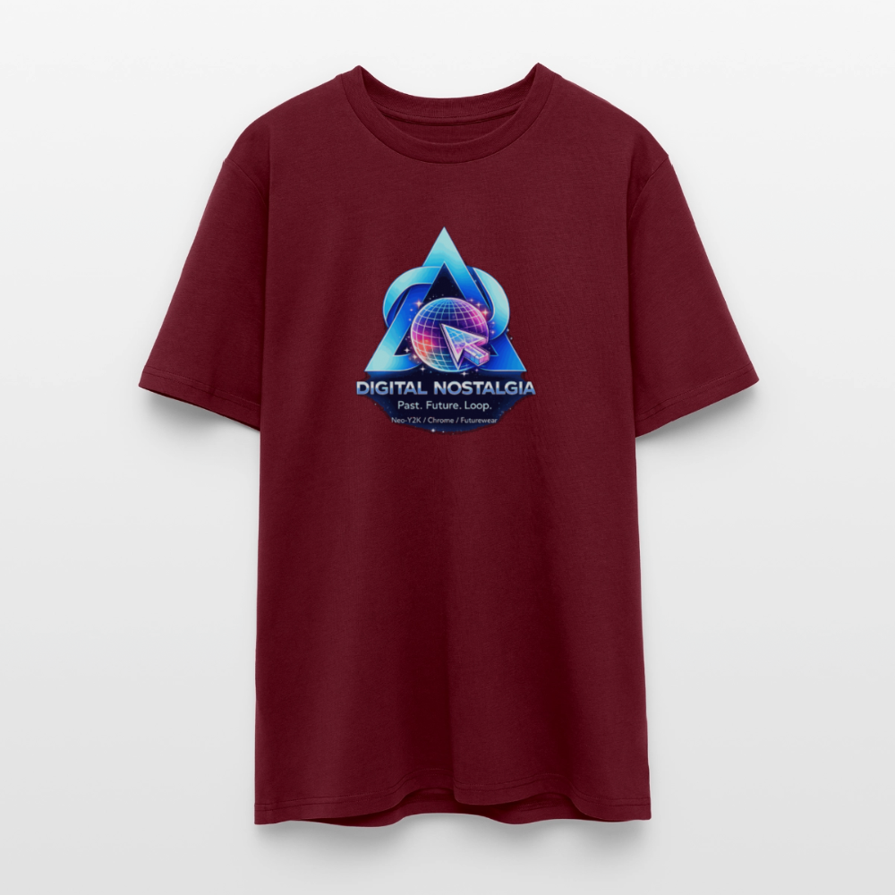 Organic T-Shirt - Eternal Quantum Era - burgundy