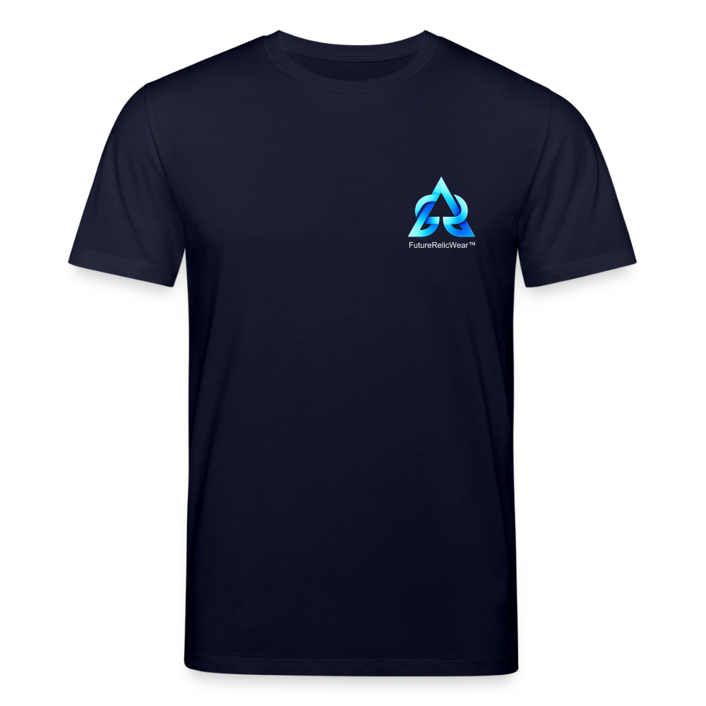 Organic T-Shirt - Signal Restored - navy