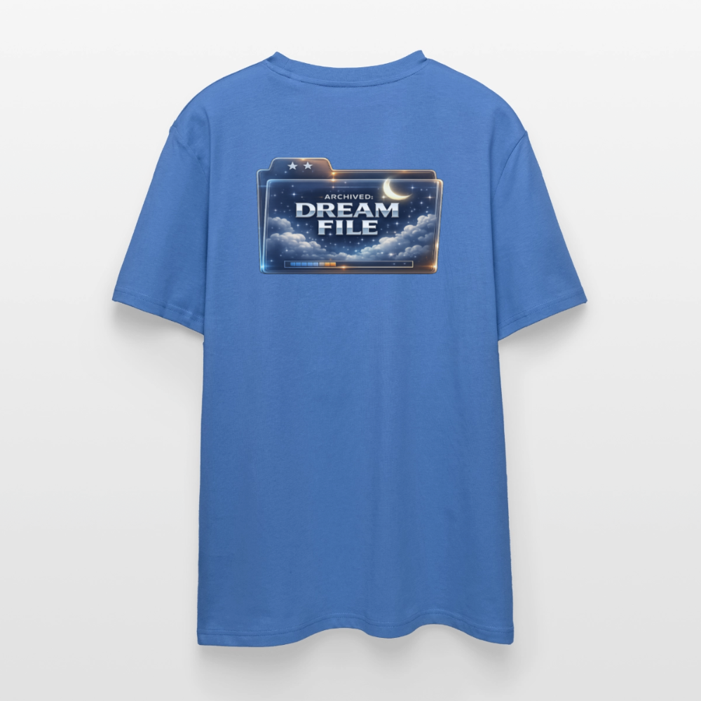 Organic T-Shirt - Archived Dream File - mindful blue