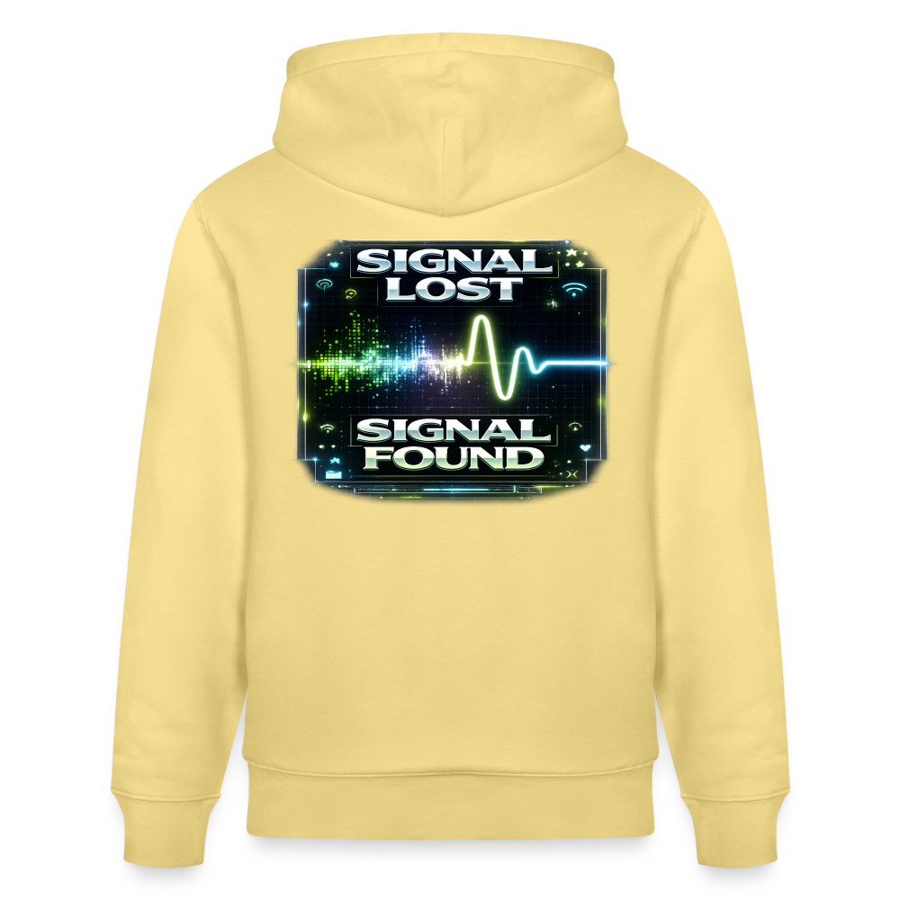 Organic Hoody - Signal Restored - viva yellow 