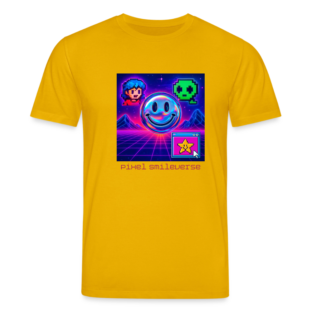 Organic T-Shirt - Retro Arcade Dream - spectra yellow