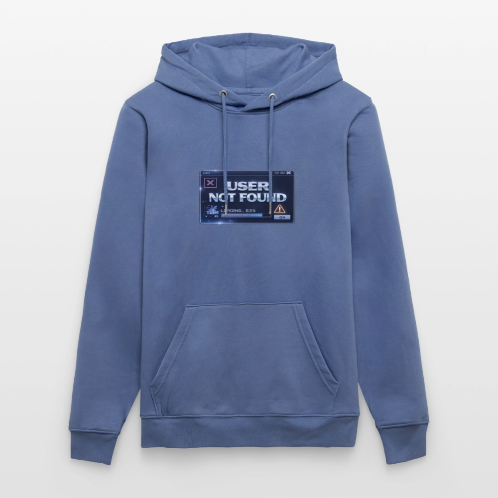 Organic Hoody - User Not Found - bright blue