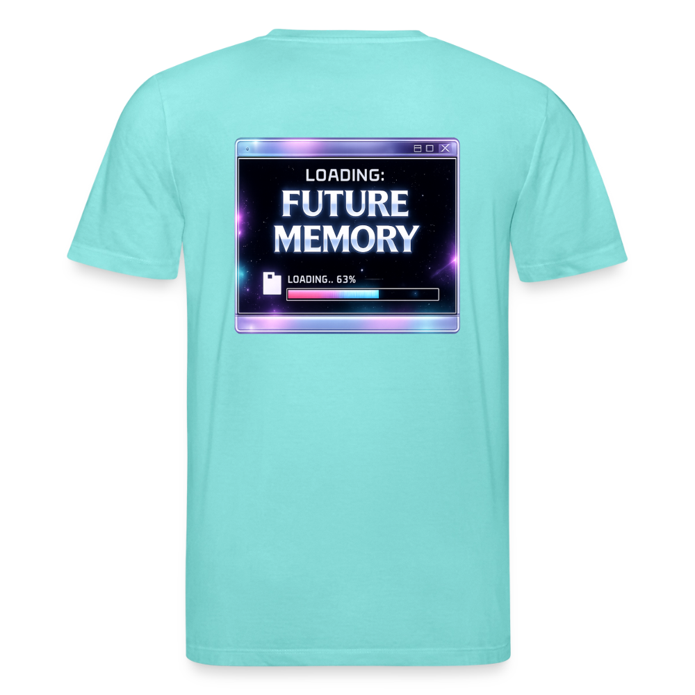 Organic T-Shirt - Future Memory - pool blue