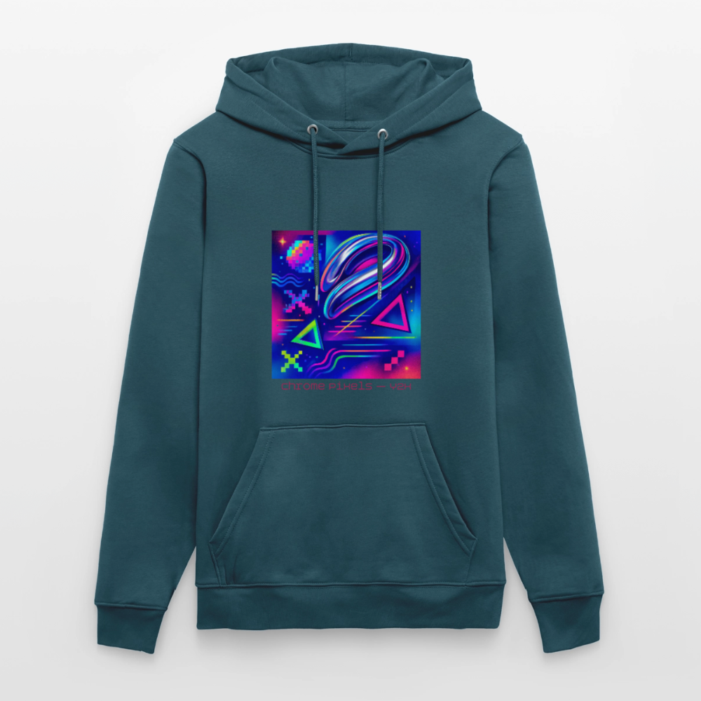 Organic Hoody - Neon Geometrics - stargazer
