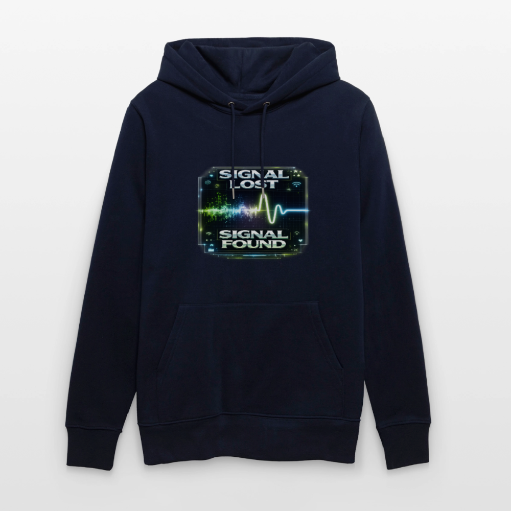 Organic Hoody - Signal Restored - navy