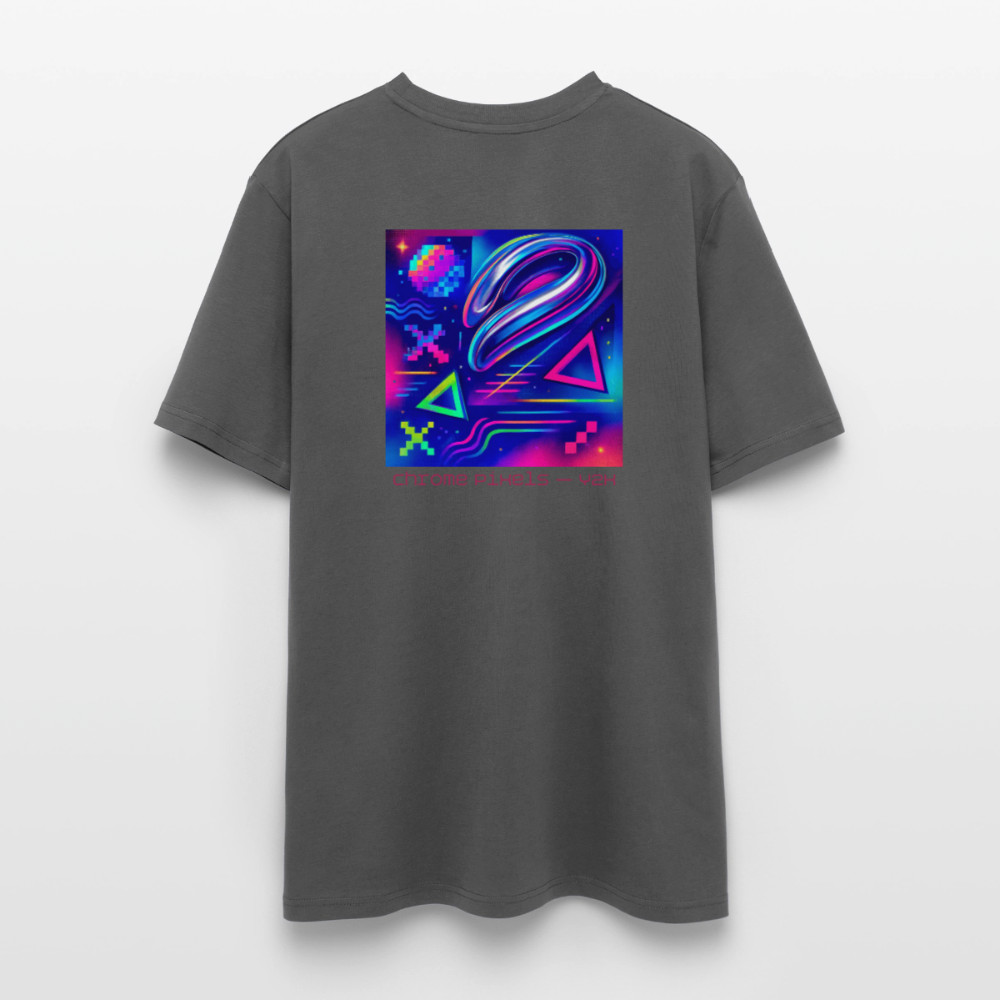 Organic T-Shirt - Neon Geometrics - anthracite