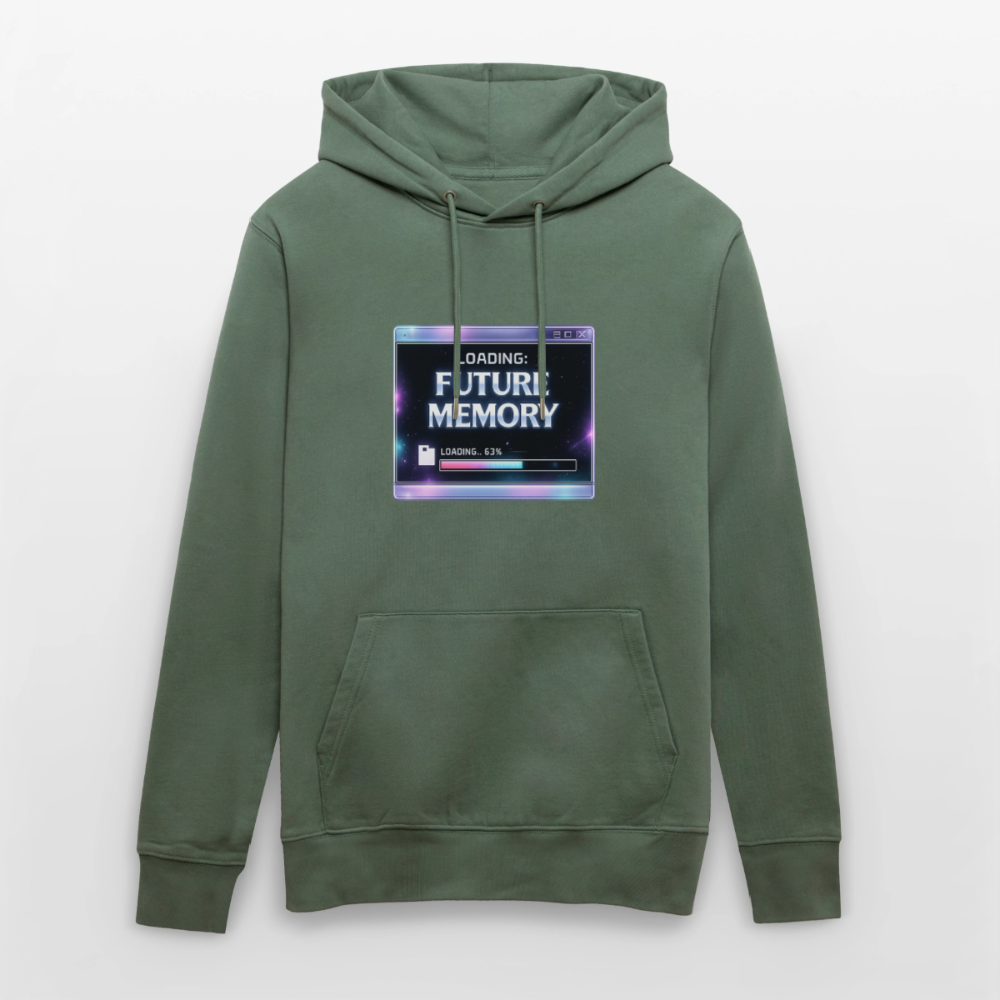 Organic Hoody - Future Memory - cypress green