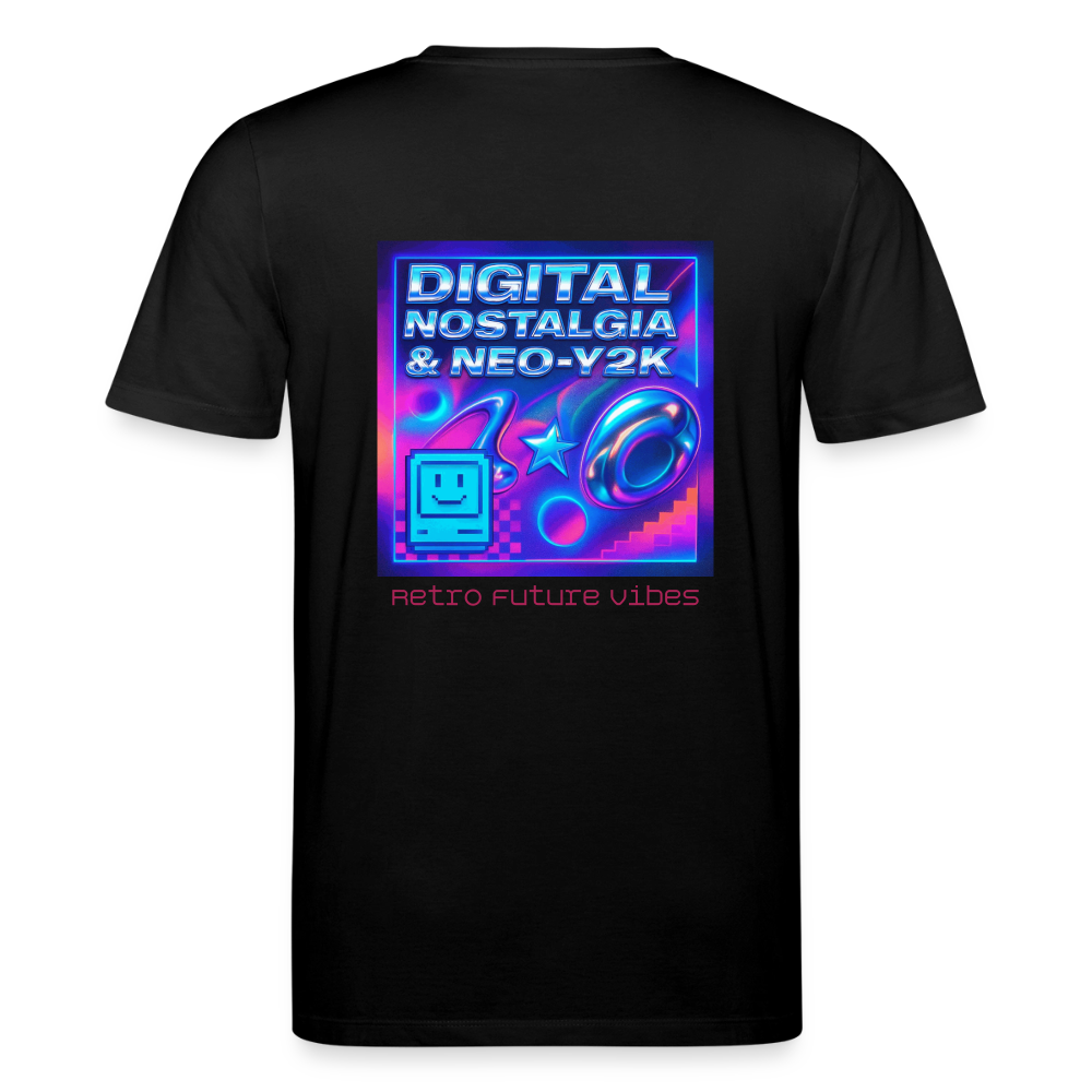 Organic T-Shirt - Digital Nostalgia - black