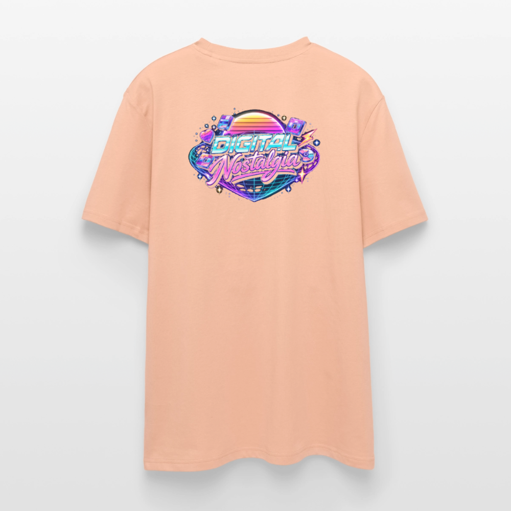 Organic T-Shirt - Retro Future Wave - peach