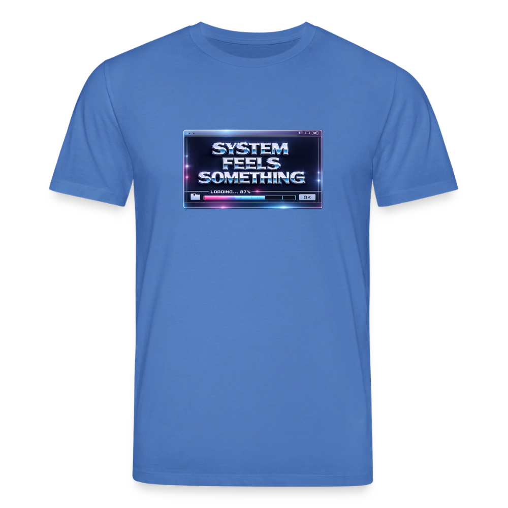 Organic T-Shirt - Sentience Loading Now - mindful blue