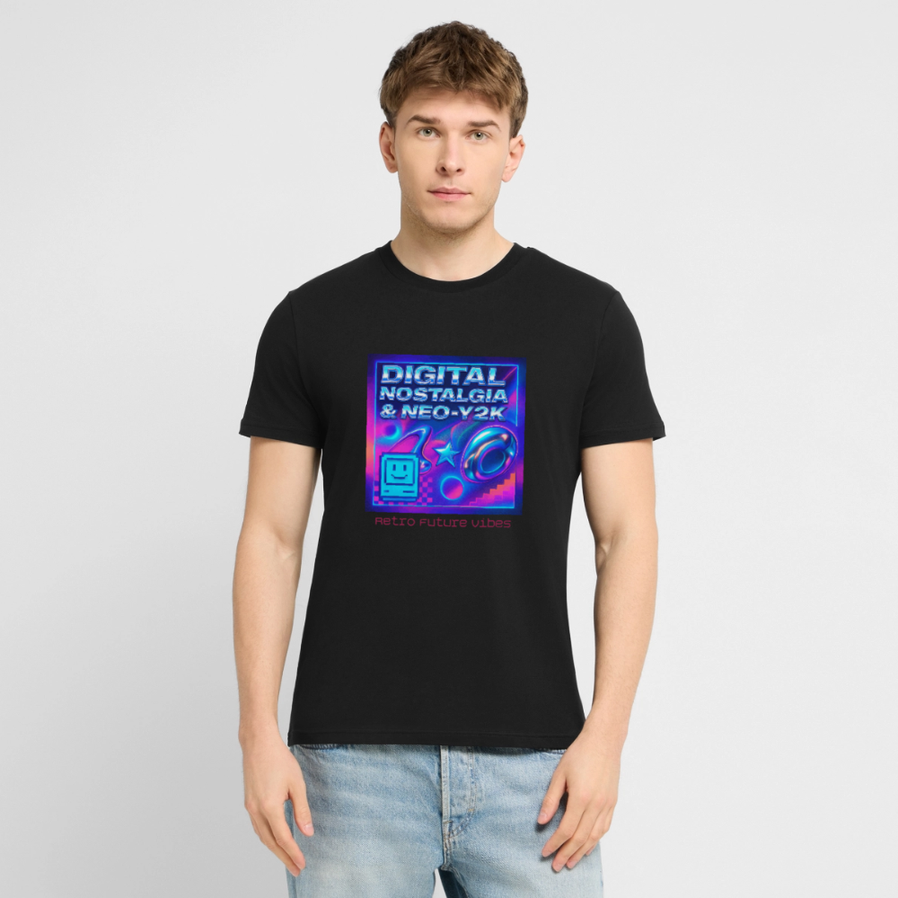 Organic T-Shirt - Digital Nostalgia - black