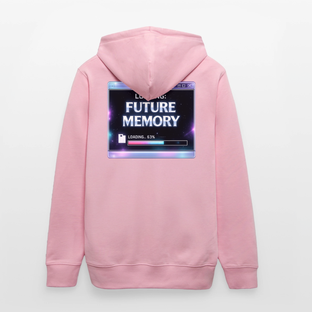 Organic Hoody - Future Memory - cotton pink