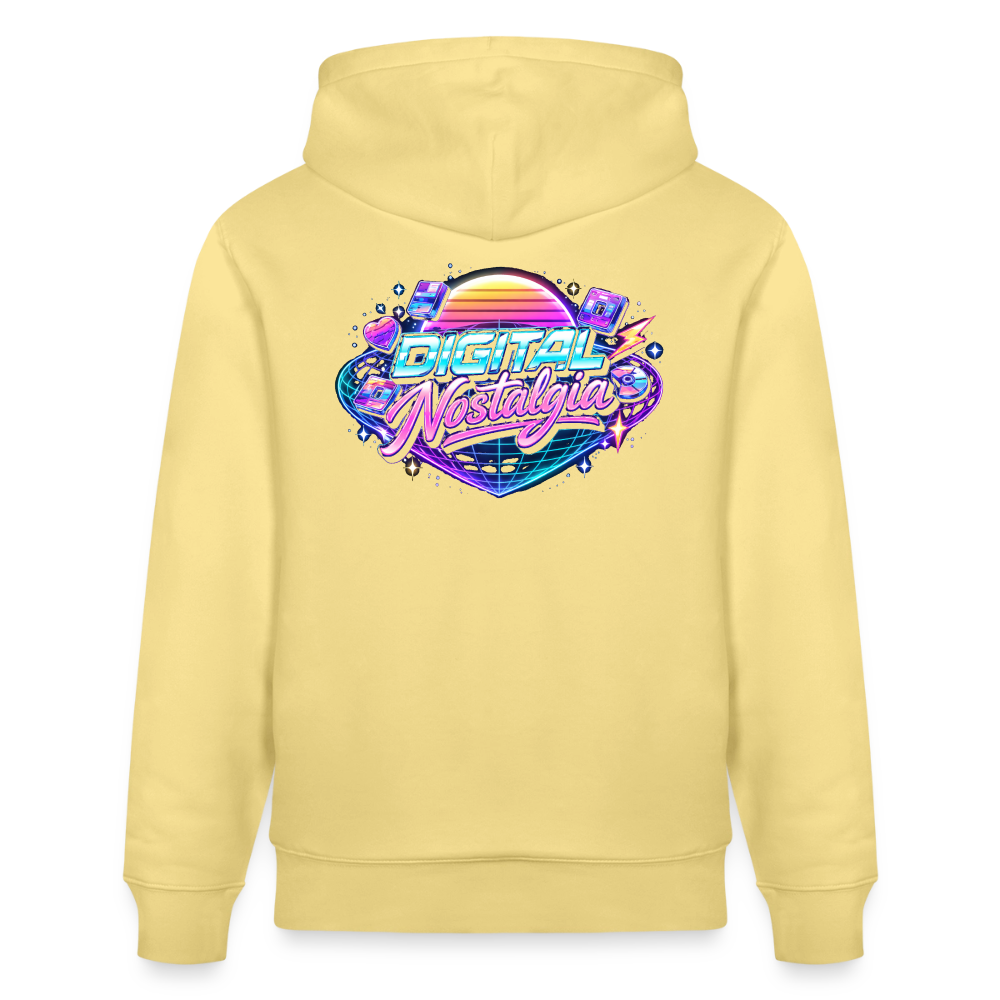 Organic Hoody - Retro Future Wave - viva yellow 