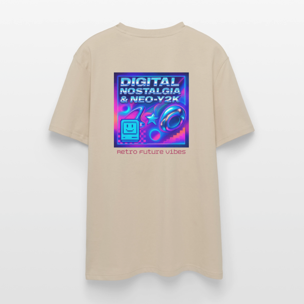 Organic T-Shirt - Digital Nostalgia - beige