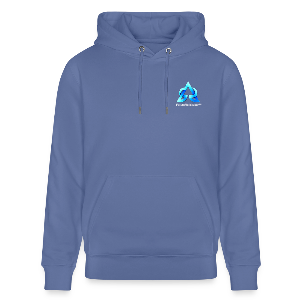 Organic Hoody - Digital Nostalgia - bright blue