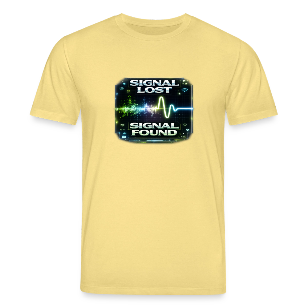 Organic T-Shirt - Signal Restored - viva yellow 