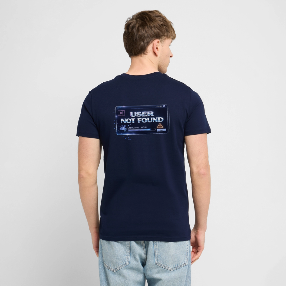 Organic T-Shirt - User Not Found - navy