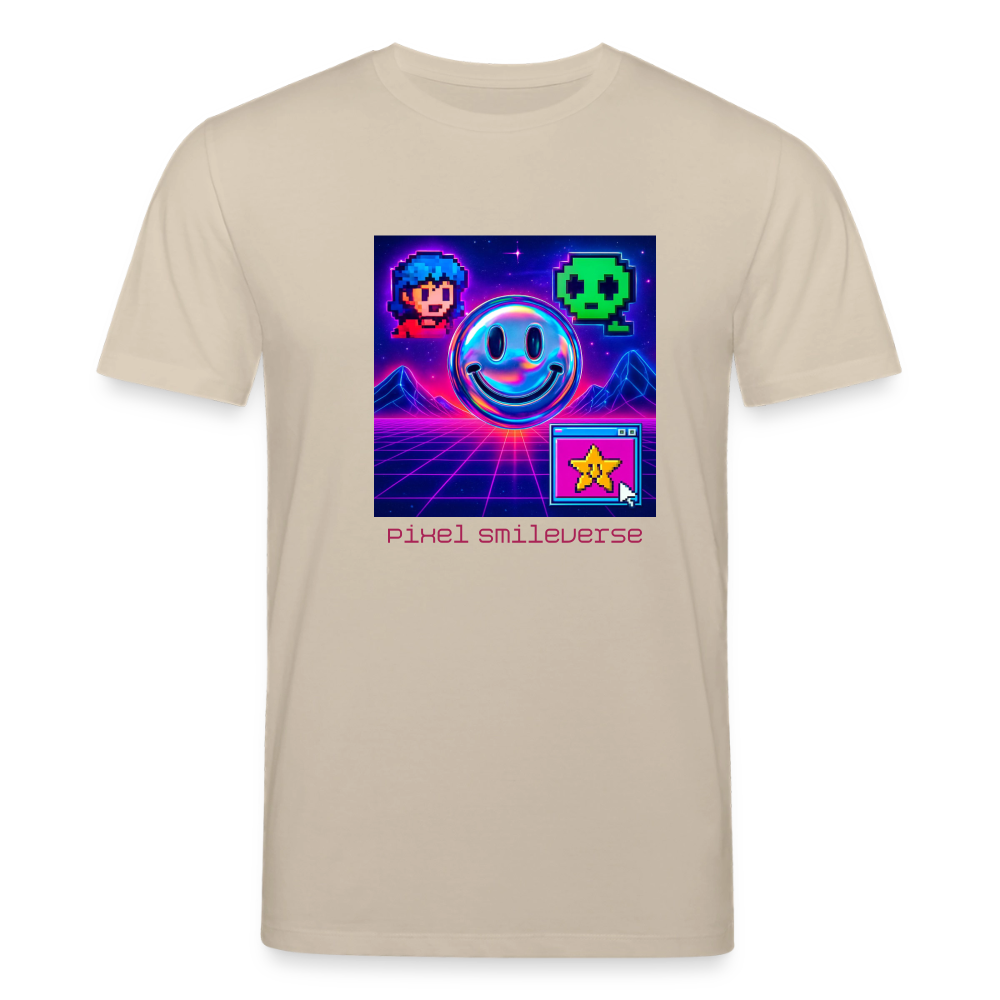 Organic T-Shirt - Retro Arcade Dream - beige