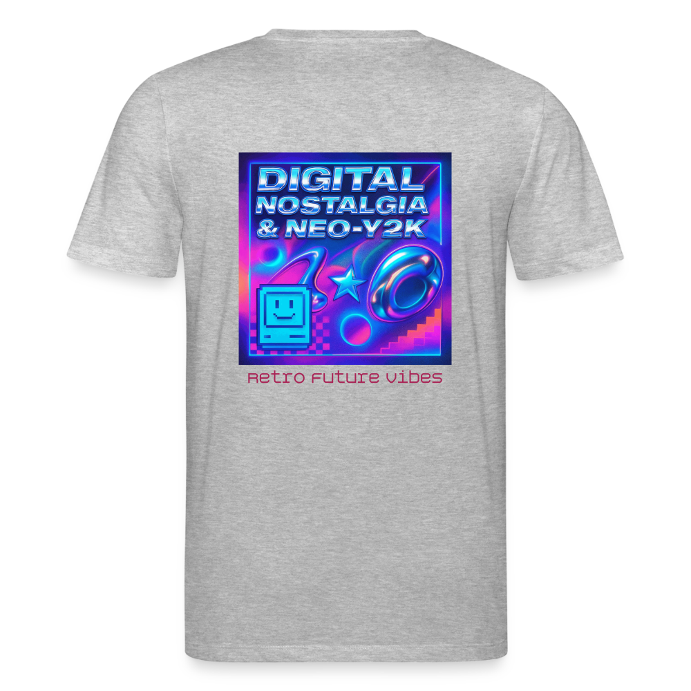 Organic T-Shirt - Digital Nostalgia - heather grey