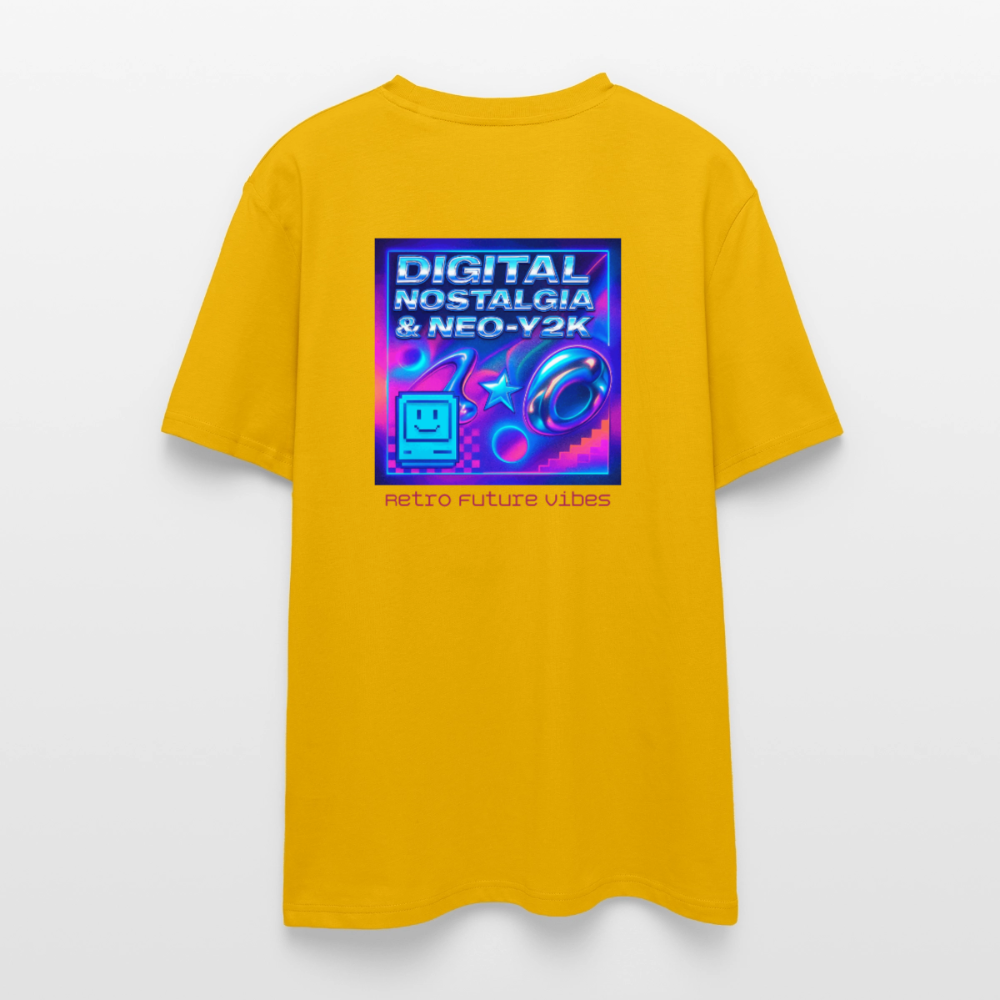Organic T-Shirt - Digital Nostalgia - spectra yellow