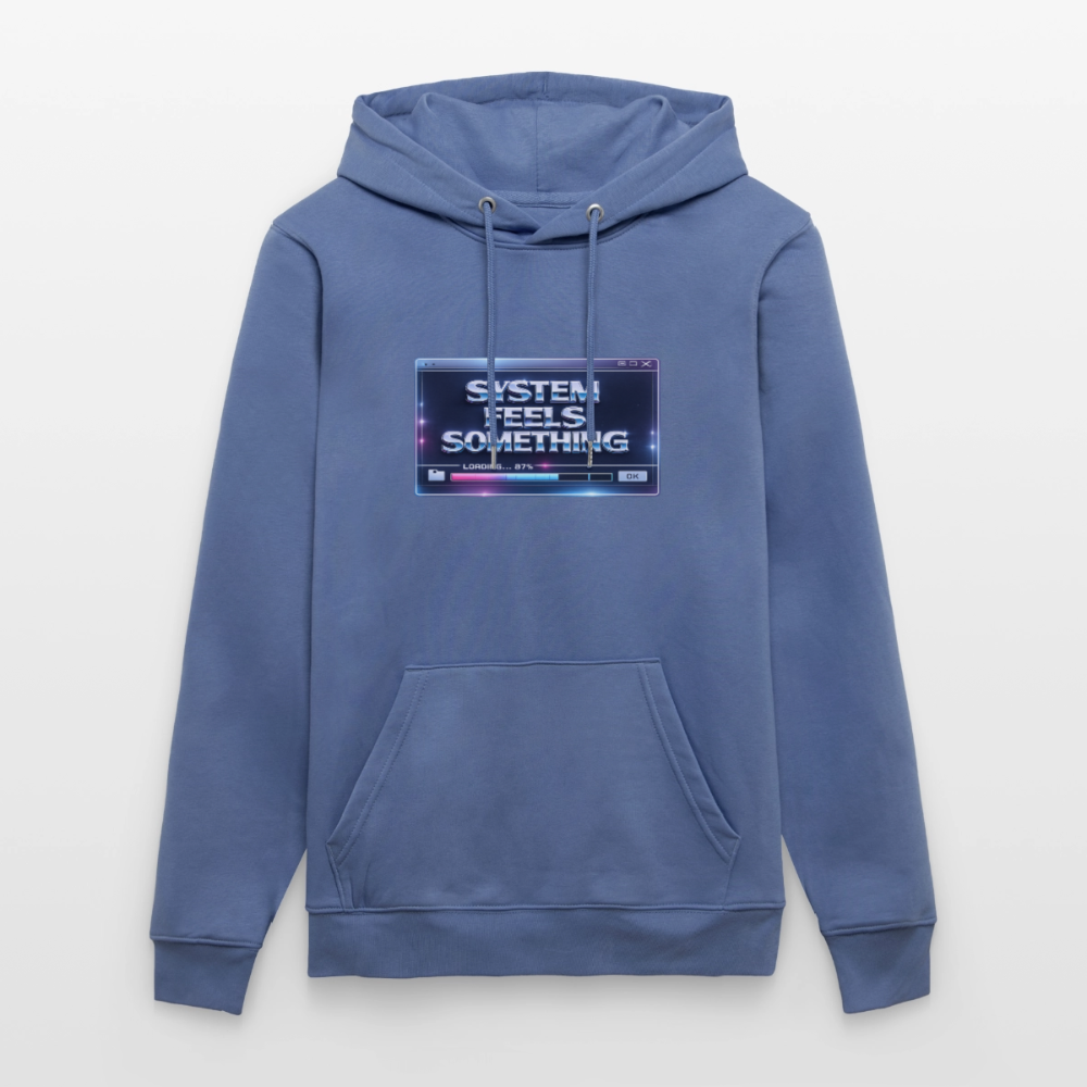 Organic Hoody - Sentience Loading Now - bright blue