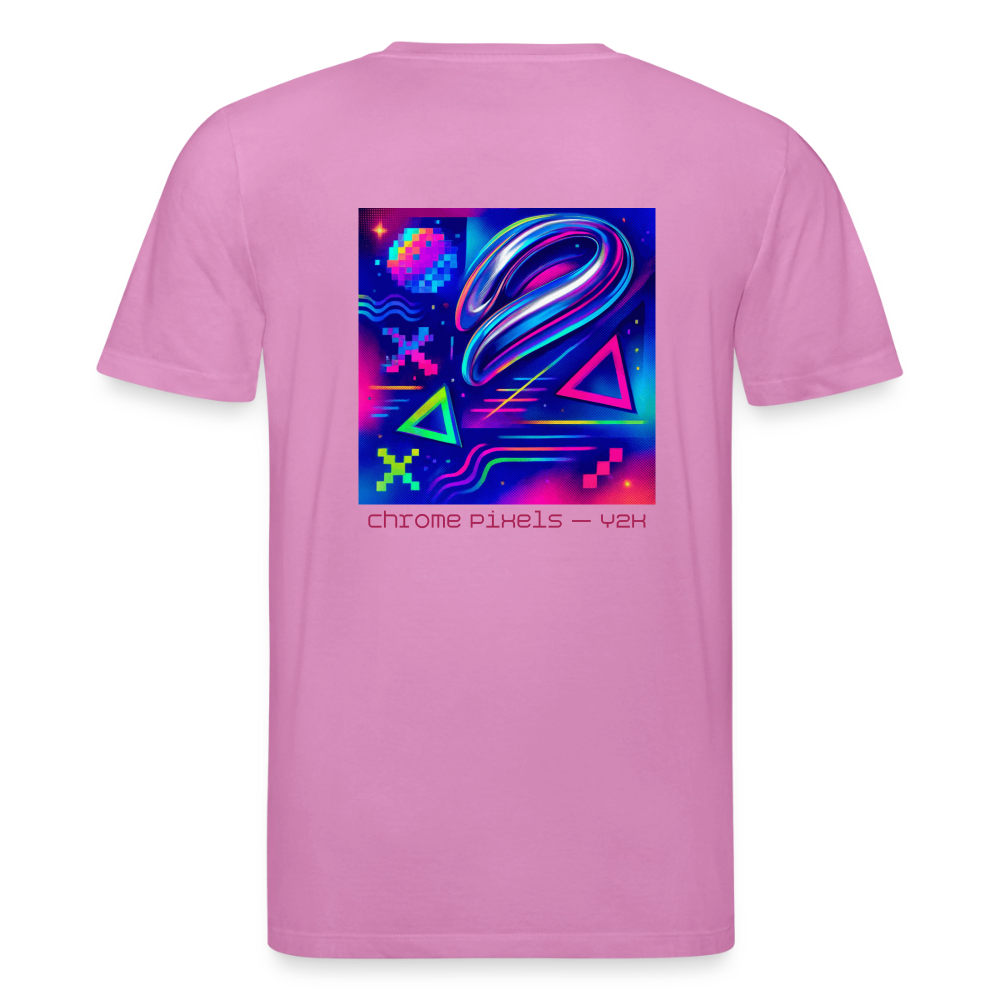 Organic T-Shirt - Neon Geometrics - pink