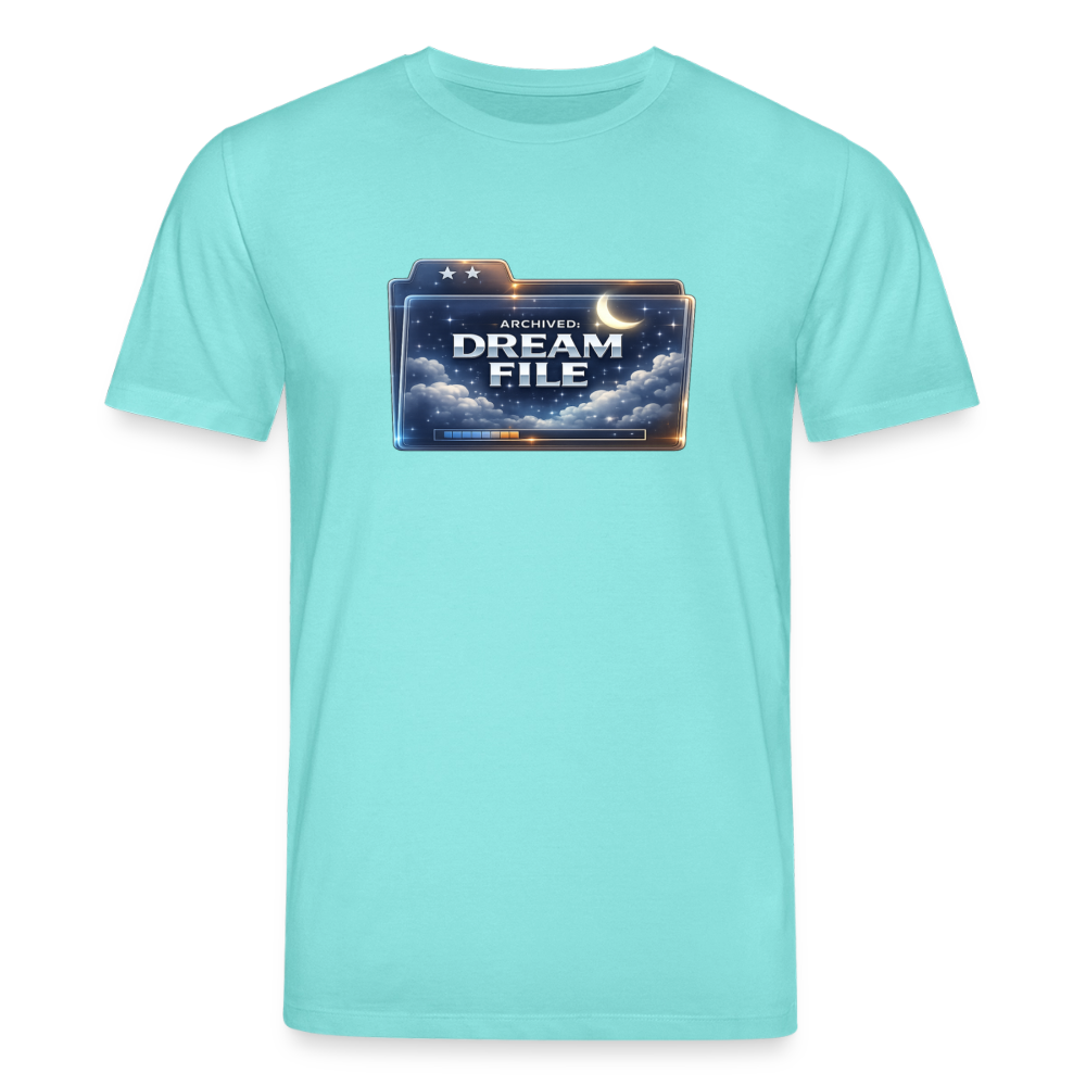 Organic T-Shirt - Archived Dream File - pool blue