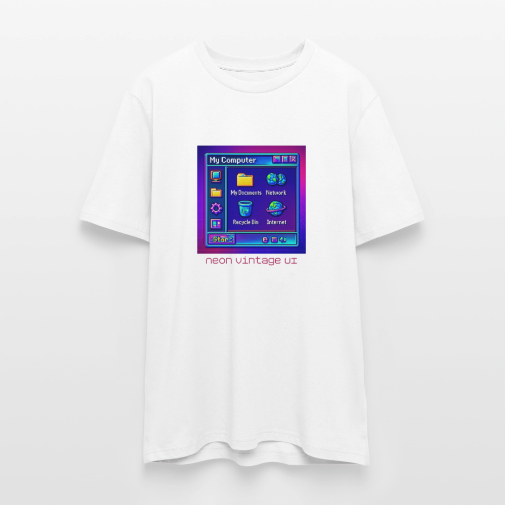 Organic T-Shirt - Retro Desktop - white