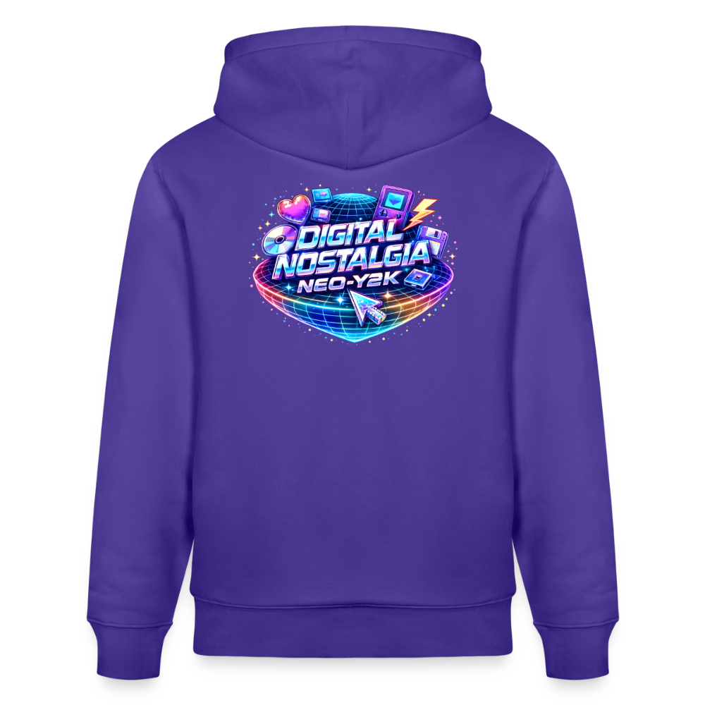Organic Hoody - Neo Y2K Revival - purple love 