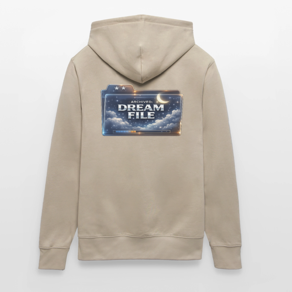 Organic Hoody - Archived Dream File - beige