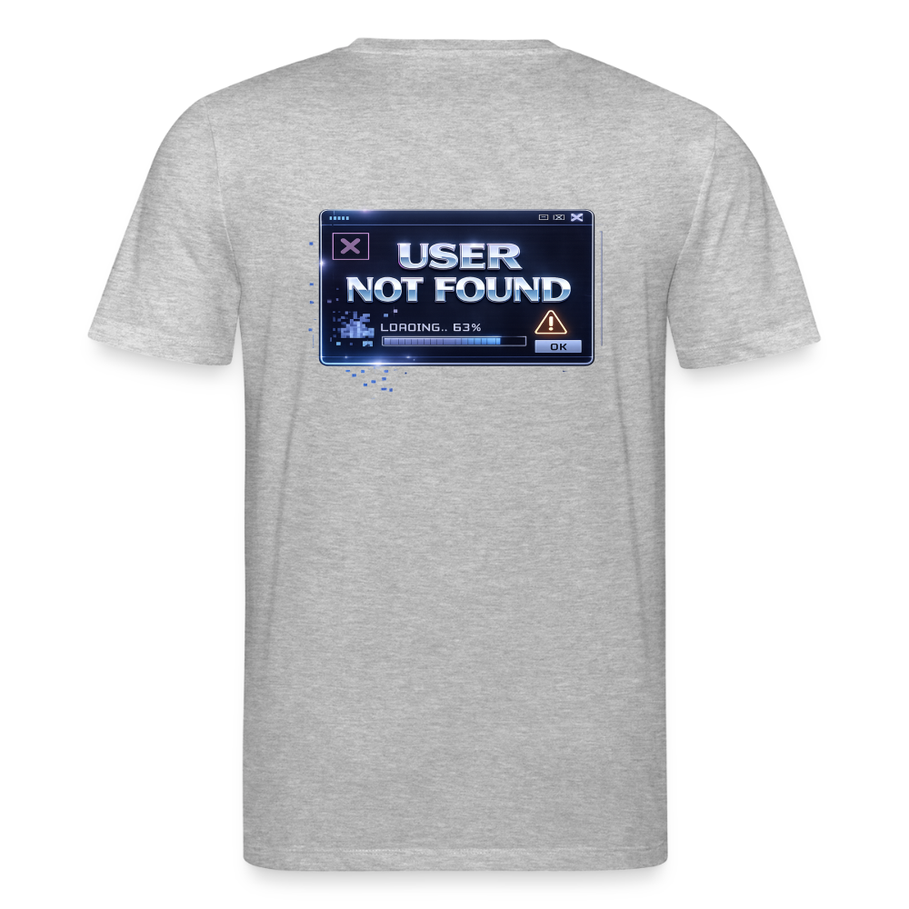 Organic T-Shirt - User Not Found - heather grey