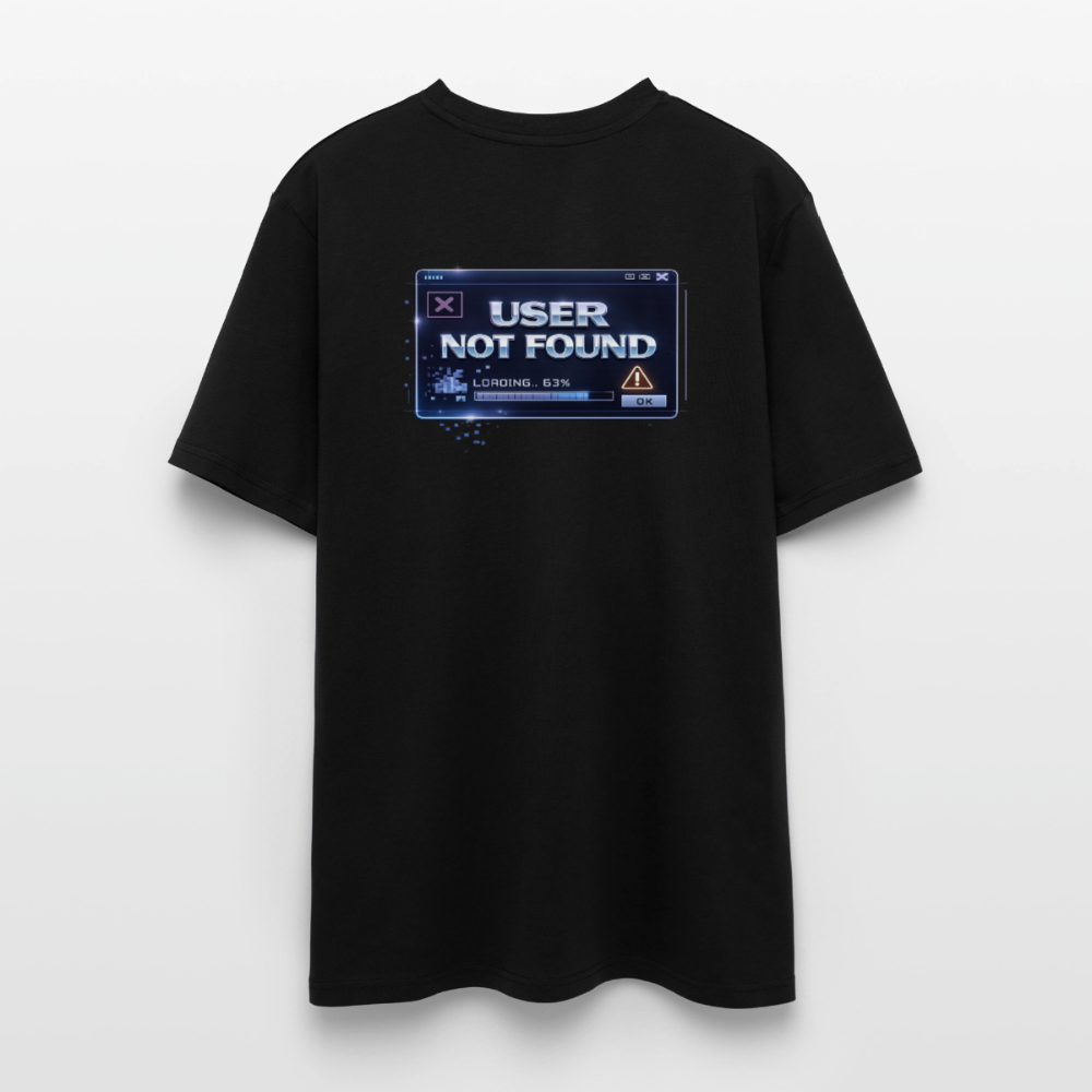 Organic T-Shirt - User Not Found - black