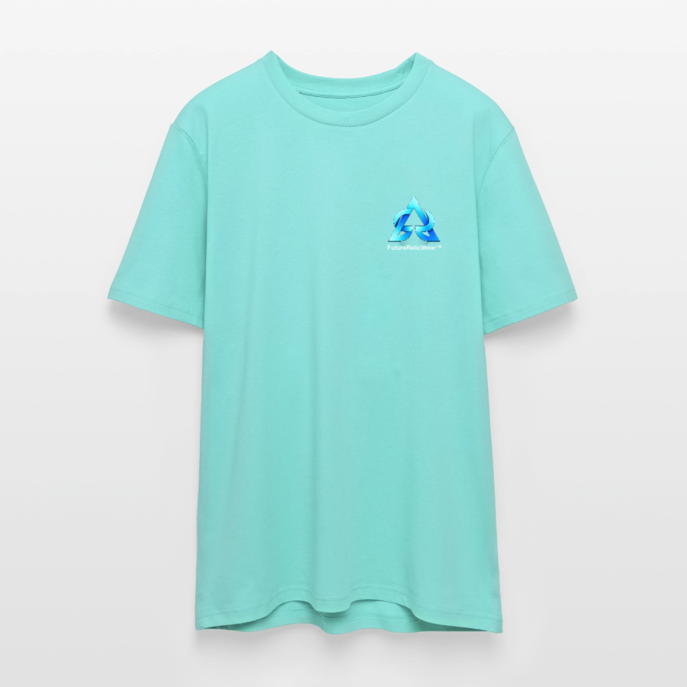 Organic T-Shirt - Neon Geometrics - pool blue