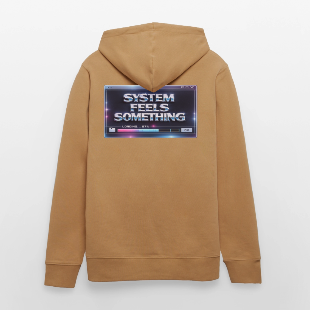 Organic Hoody - Sentience Loading Now - latte