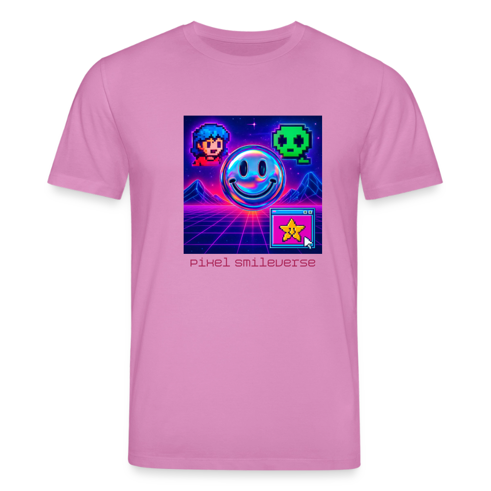 Organic T-Shirt - Retro Arcade Dream - pink