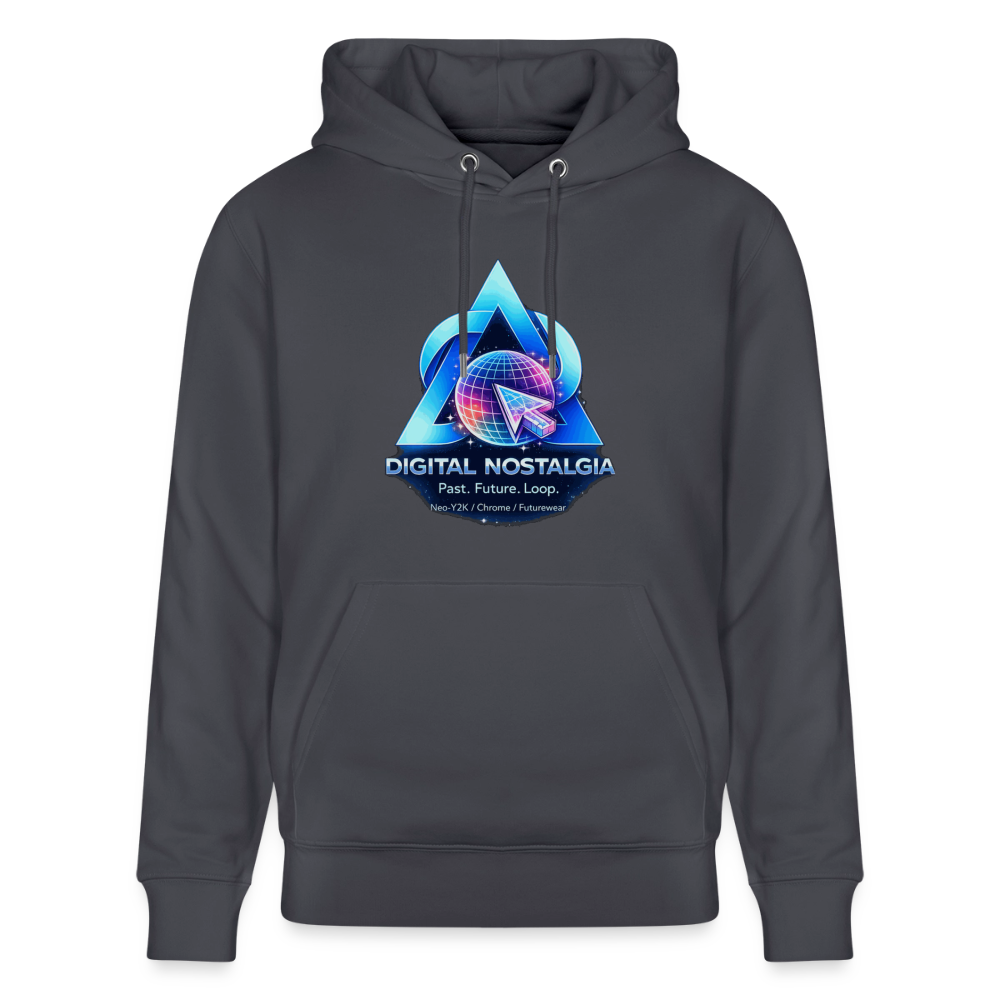 Organic Hoody - Eternal Quantum Era - indigo blue